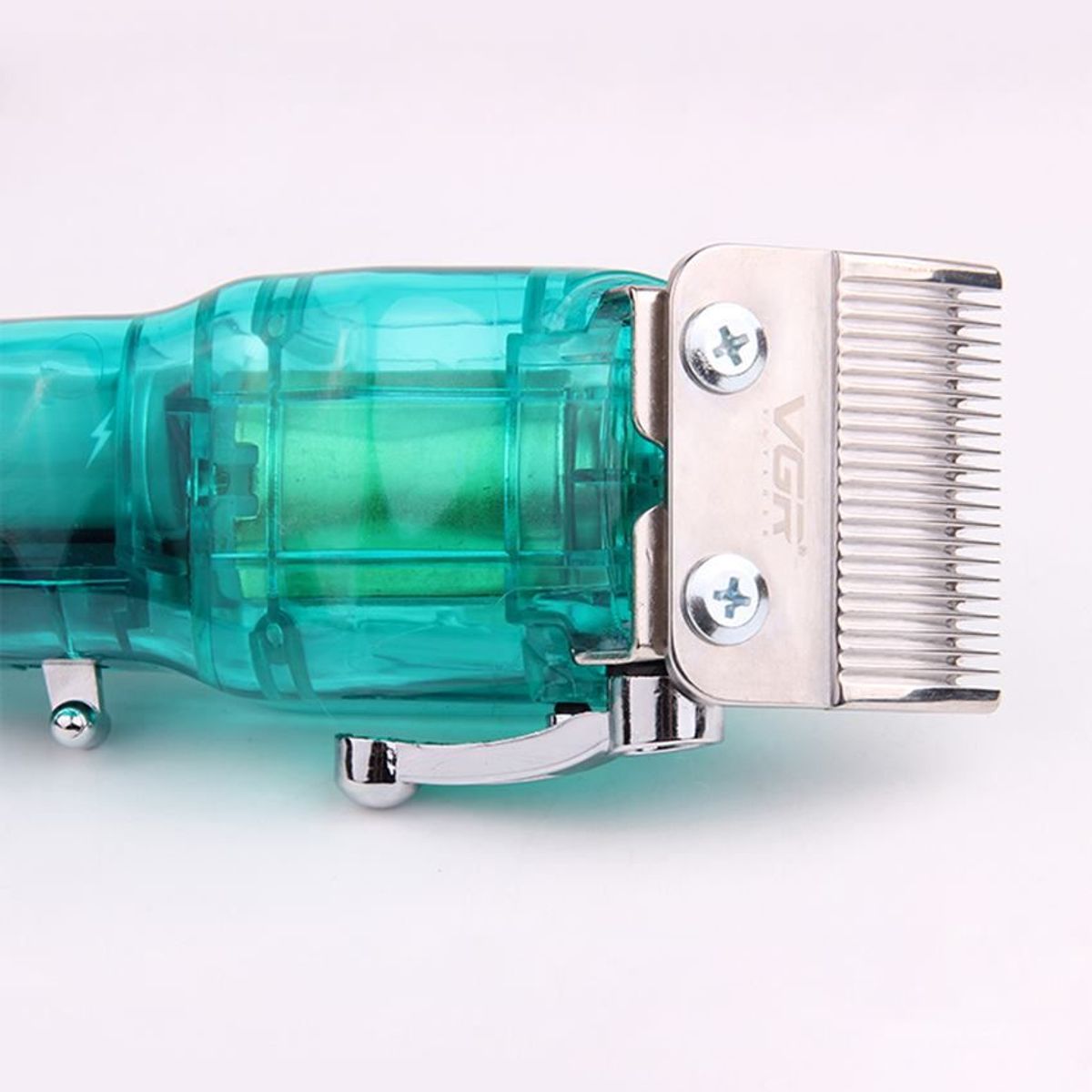 VGR - Peluquera Profesional Vgr 660 Transparente Verde, Led