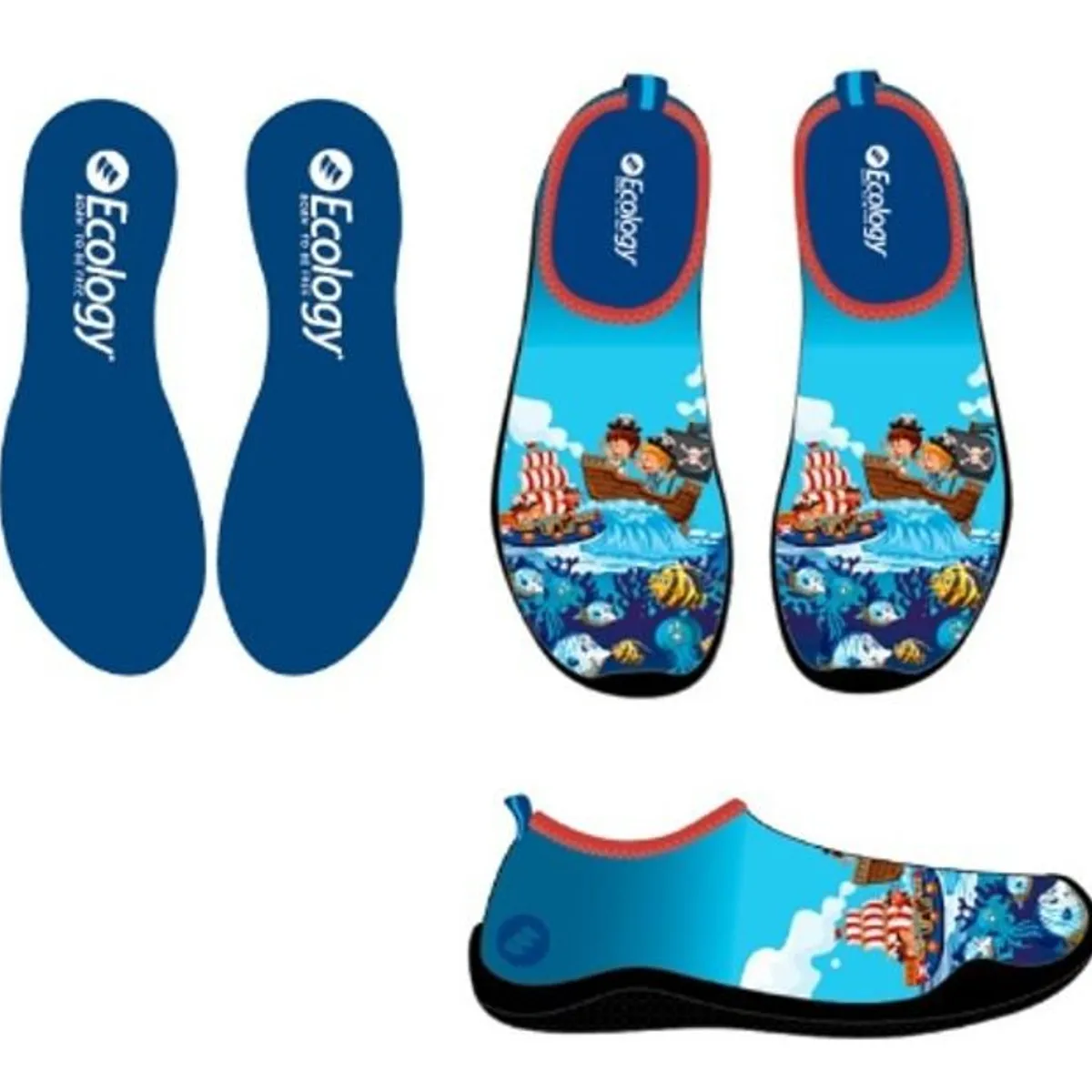 ECOLOGY - Zapatos Acuáticos Niño Chanclas Playa Piscina Rio Agua