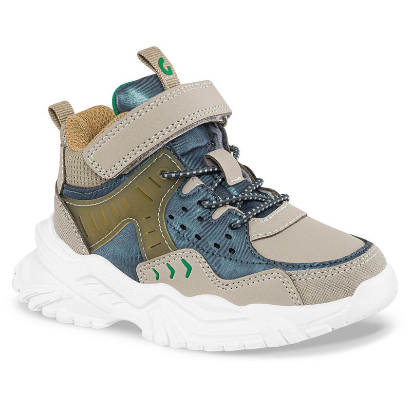 LOS GOMOSOS - Tenis Urbanos Rober Beige-Azul para Niño Los Gomosos