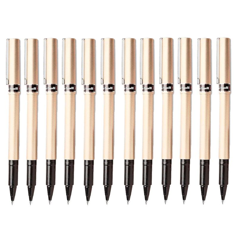 MITSUBISHI - Boligrafo Uniball Fine Deluxe X 12 Negro