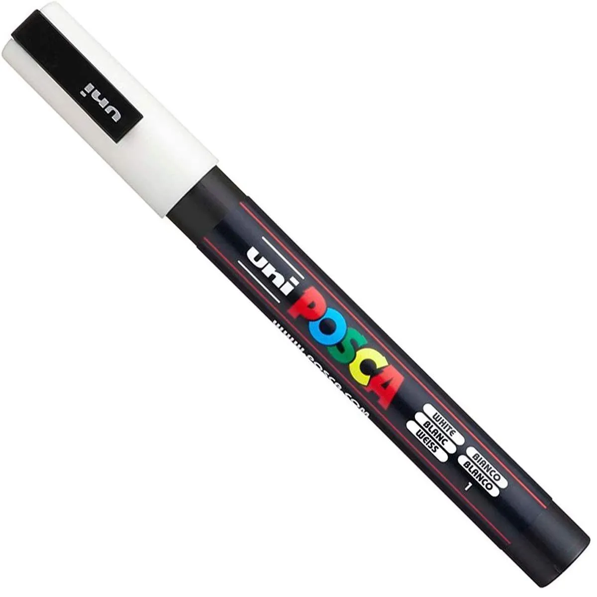 POSCA - Marcador Gráfico De Vinilo Posca Punta Pc-3m Blanco