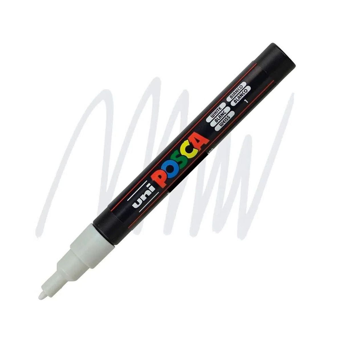 POSCA - Marcador Gráfico De Vinilo Posca Punta Pc-3m Blanco