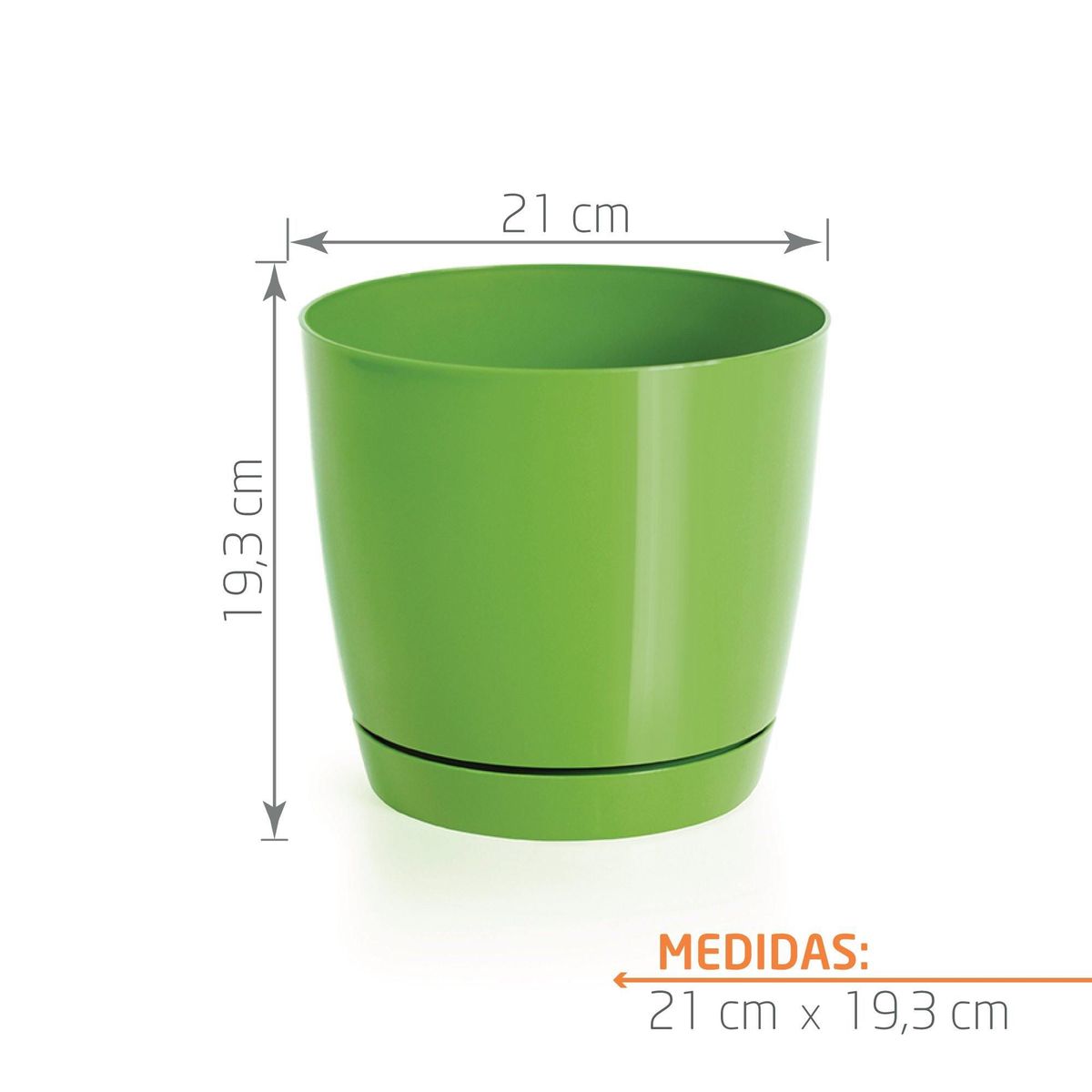 TUMATERA - Matera Coubi Round 21 cm Verde Oliva