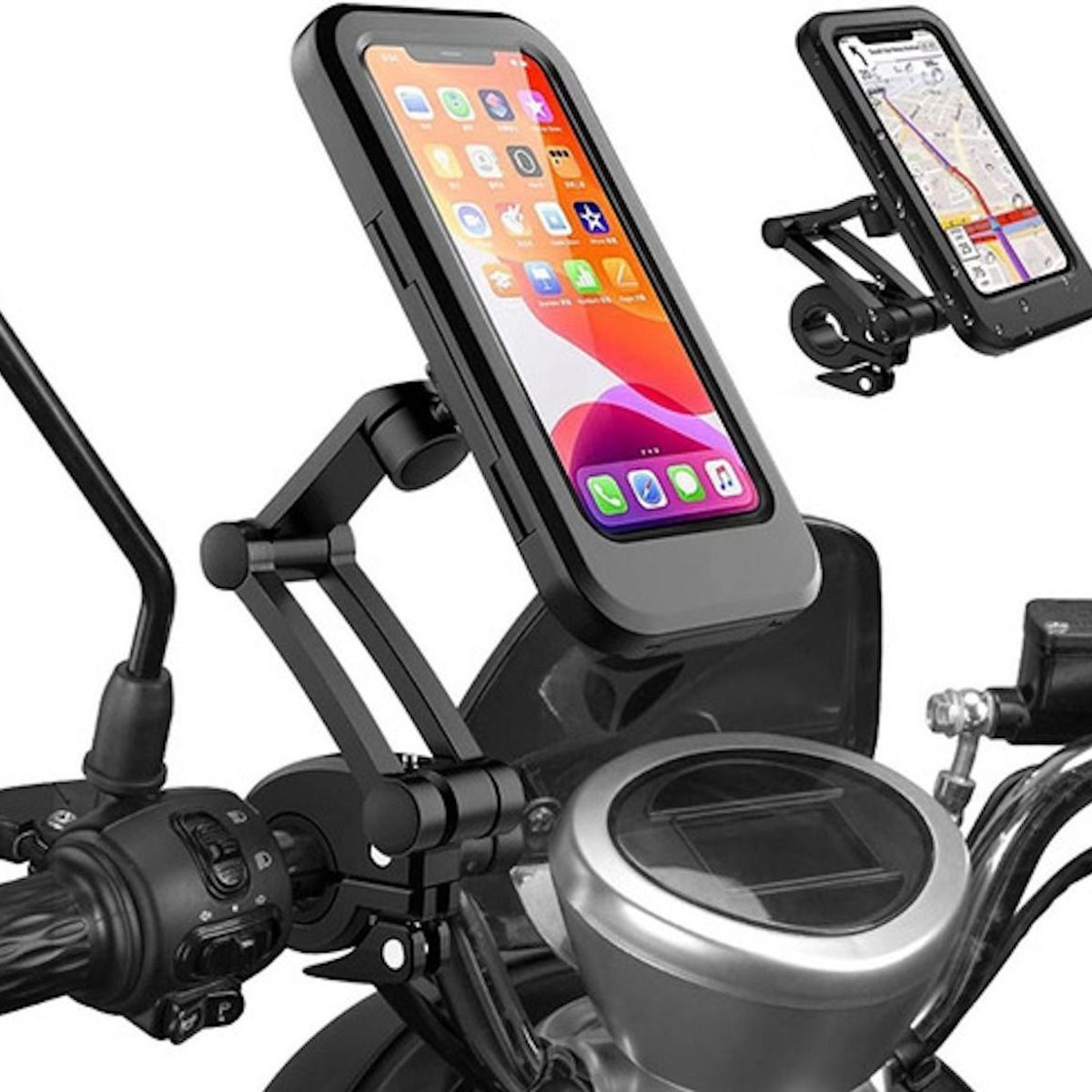 GENERICO - Soporte Impermeable Porta Celular Para Motocicletabicicleta