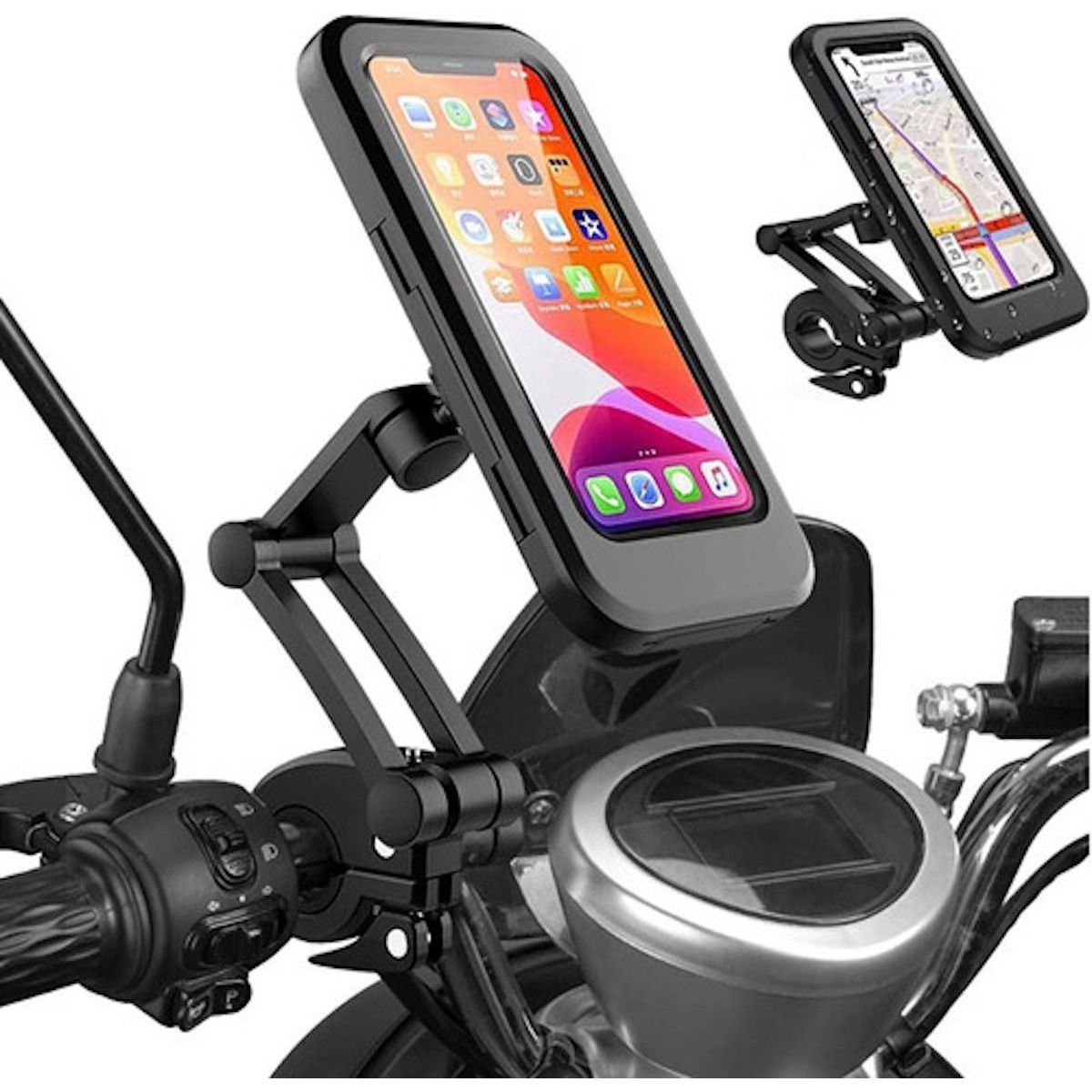 GENERICO - Soporte Impermeable Porta Celular Para Motocicletabicicleta