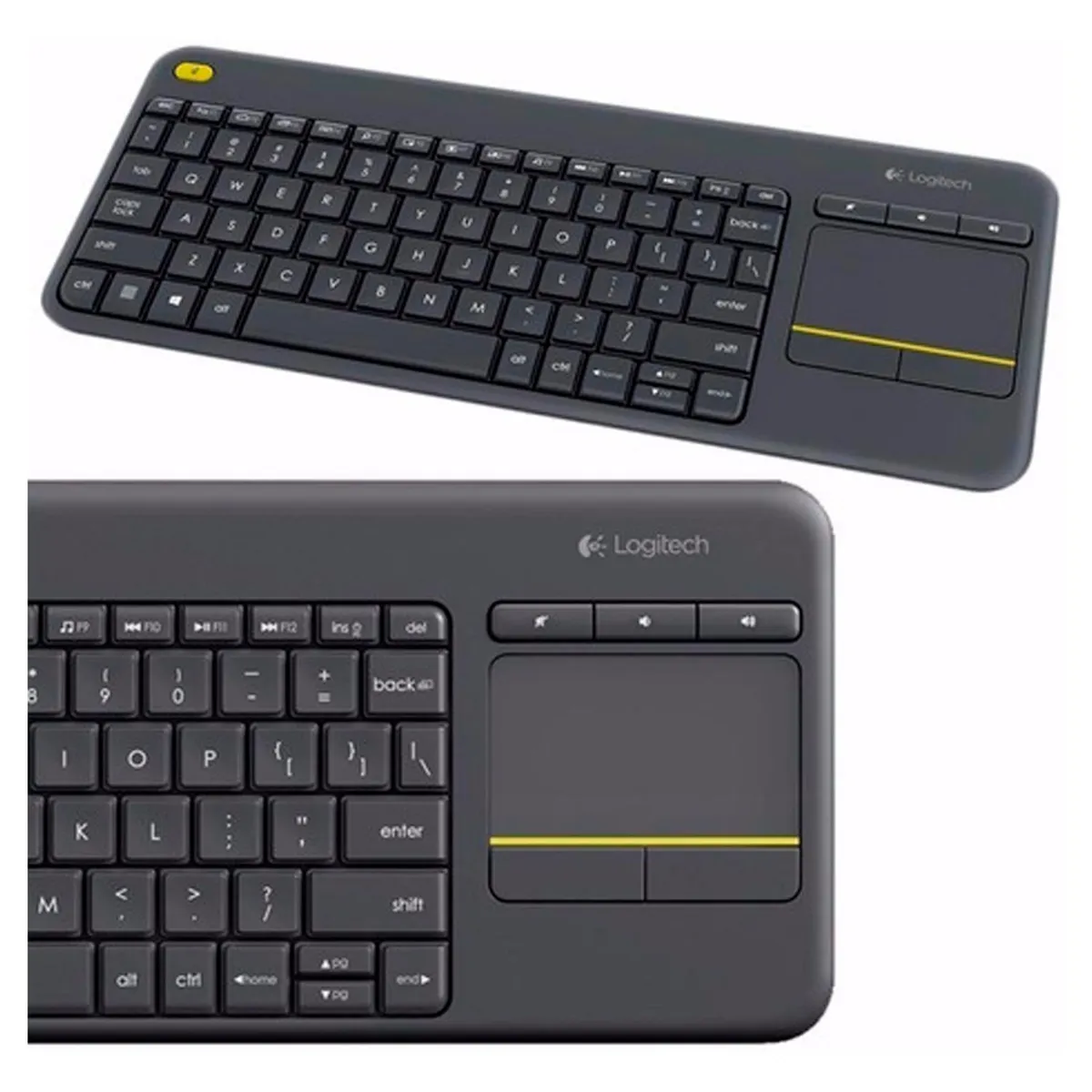 LOGITECH - Logitech K400 Plus Teclado Inalambrico Touch Para Smart Tv