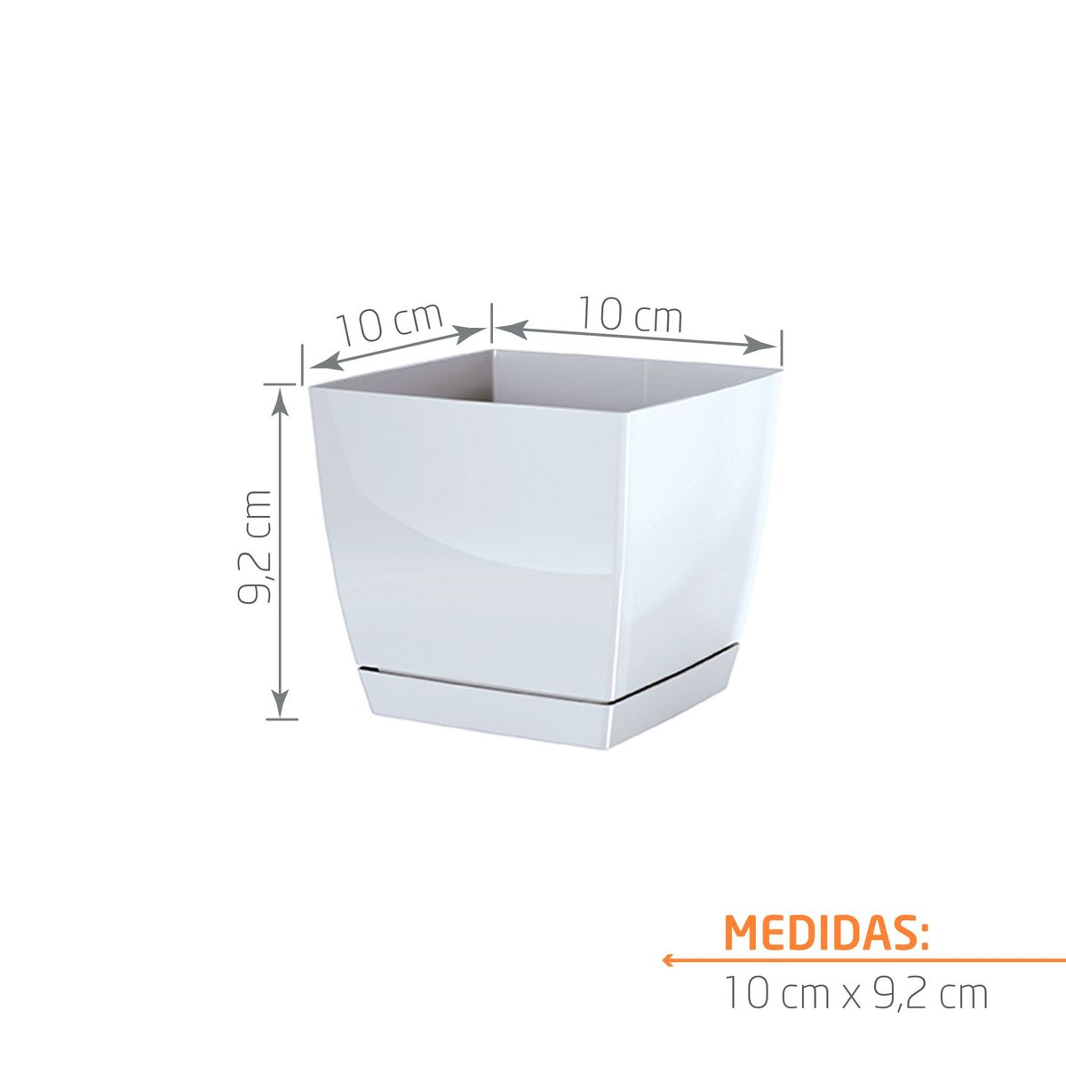 TUMATERA - Matera Coubi Square 10 cm Blanco
