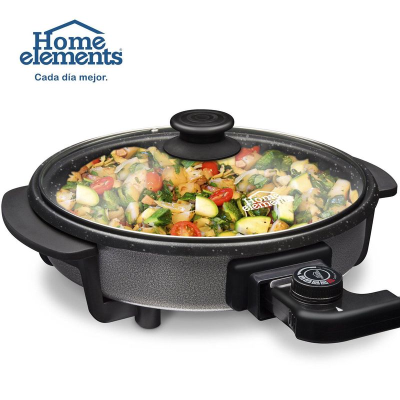 HOME ELEMENTS - Sarten Electrico Redondo 30cm Home Elements