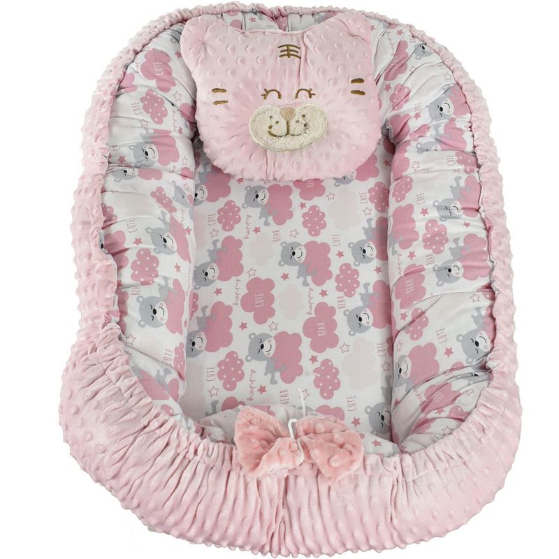 MUNDO BEBE - Nido cuna estampado azul para bebé