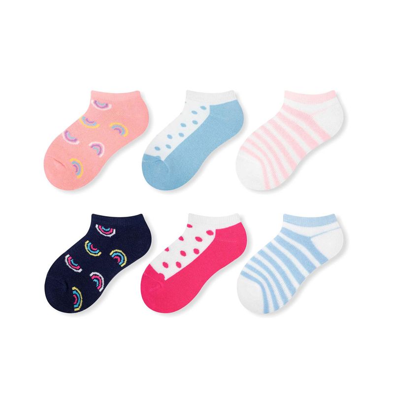 MR HAPPY - Media Calcetín Talonera Acolchada Mrhappy Niña Pack x 6 Pares
