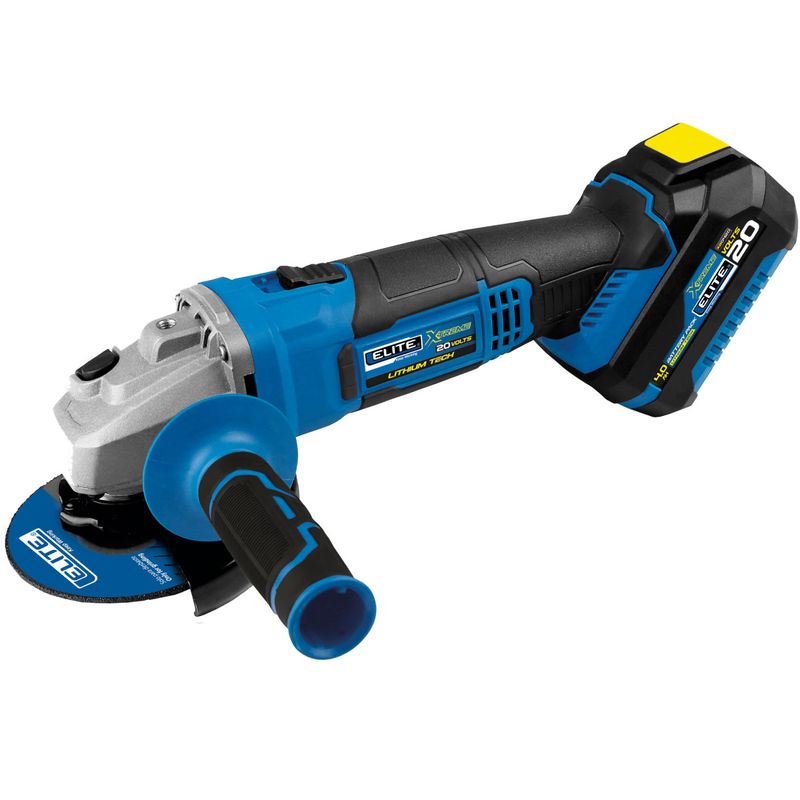 ELITE - PULIDORA ELITE INALAMBRICA  4 1/2"-20V+CARGADOR -10000RPM -BRIDA 5/8 XAG20