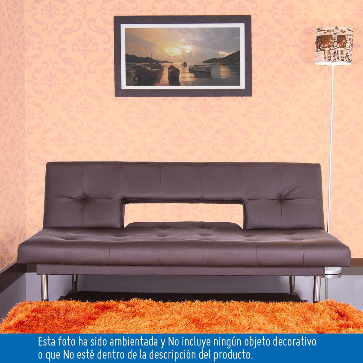 SOFA MARKET - Sofa Cama Space Clic Clac Ecocuero Cafe