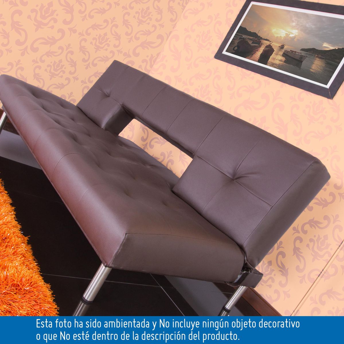 SOFA MARKET - Sofa Cama Space Clic Clac Ecocuero Cafe