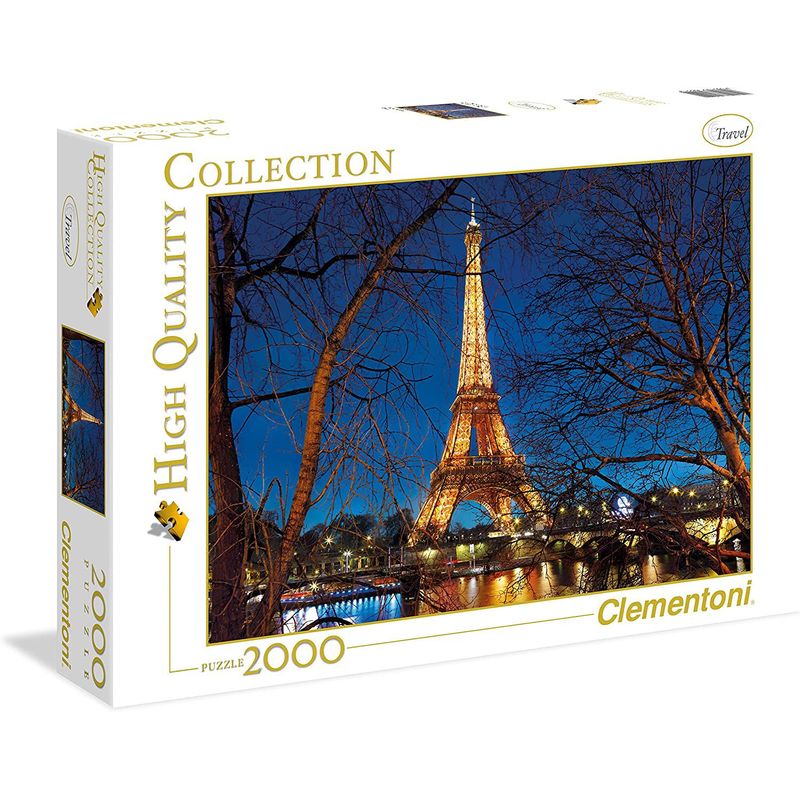CLEMENTONI - Rompecabezas 2000 Piezas Adulto Torre Eiffel Paris Clementon