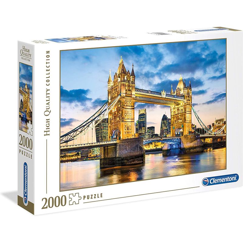 CLEMENTONI - Rompecabezas 2000 Piezas Adulto Tower Brige Londes Clementon