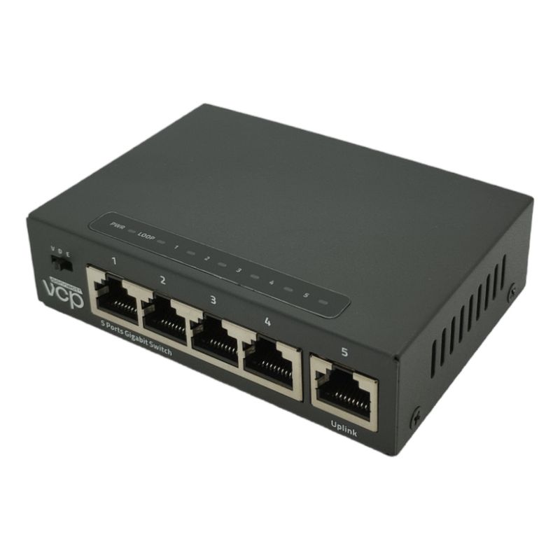VCP - Switch Gigabit 5 Puertos Metálico Vcp