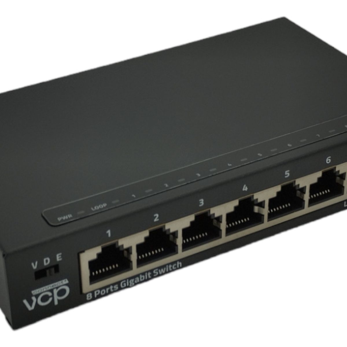 VCP - Switch Gigabit 8 Puertos Metálico Vcp