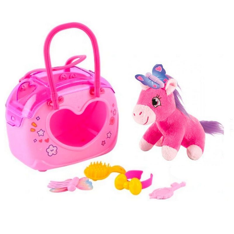 DAYOSHOP - Maleta Bolso Juguete Mascota Unicornio Pony  Accesorios