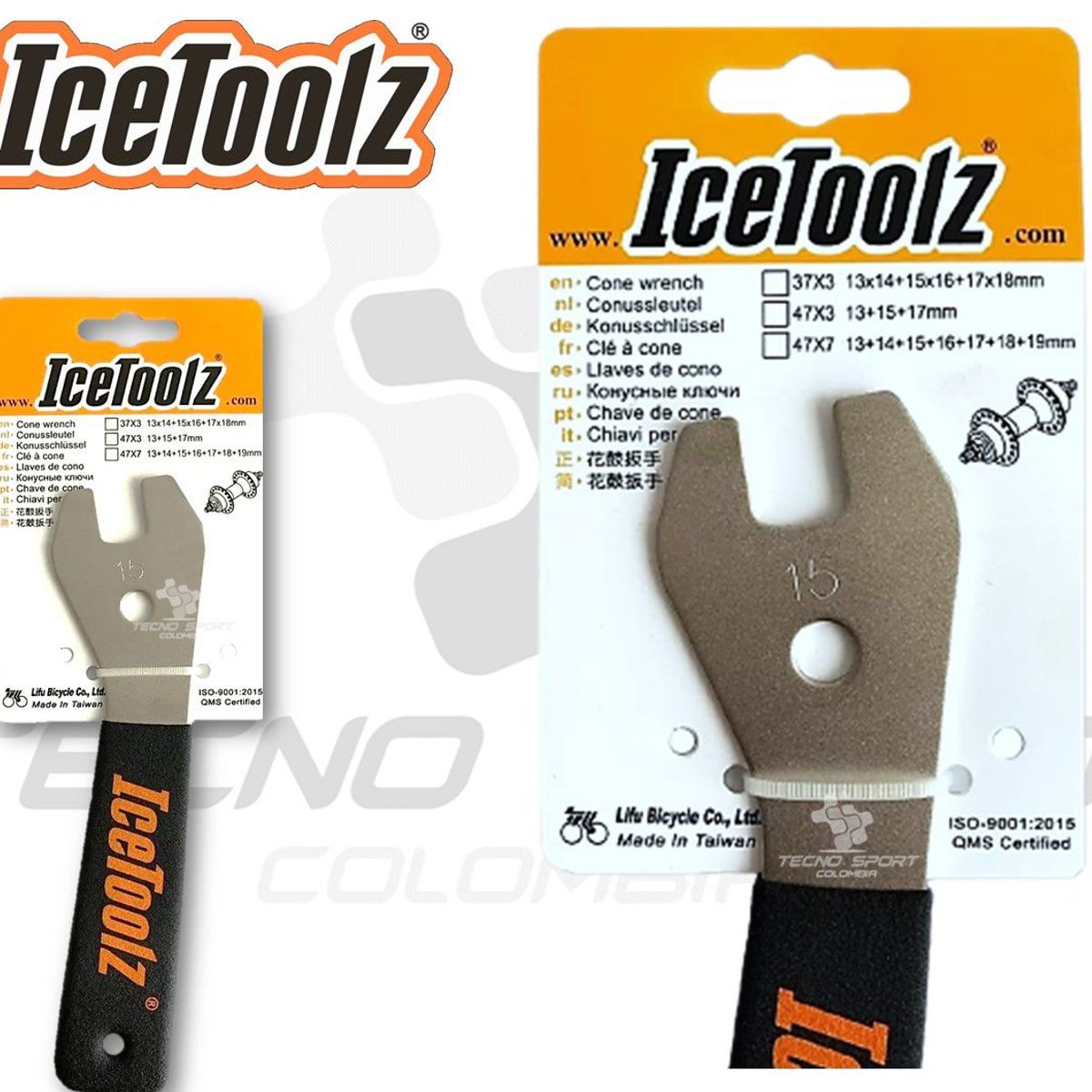 ICETOOLZ - Herramienta Llave Conos Pedales Bicicleta Icetoolz 15mm