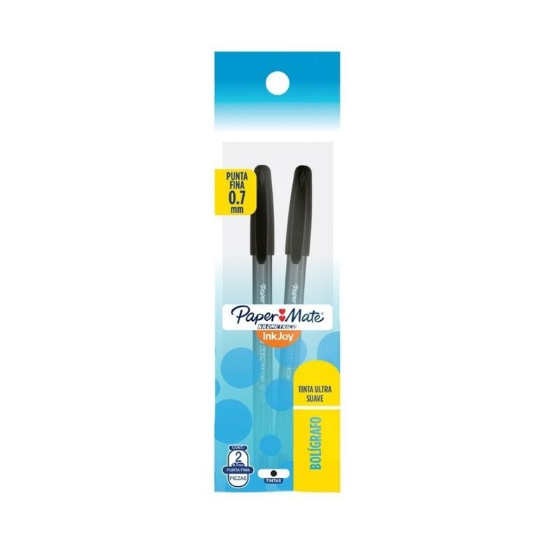 PAPER MATE - Par de Bolígrafos Gel Paper Mate Kilométrico X2