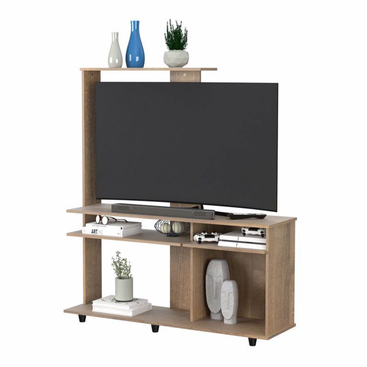 INVAL - CENTRO DE VIDEO Y SO 146x130x36CM INVAL CVS17602 AMARETO