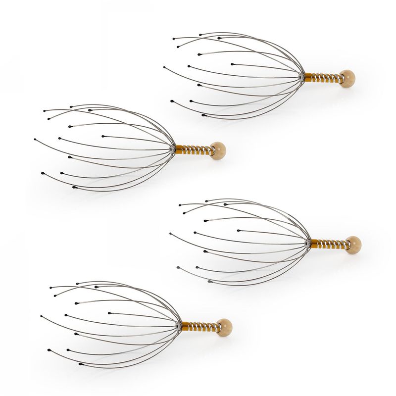 STYLE STARS - Kit X 4 Masajeador relajante para la cabeza evita ansiedad