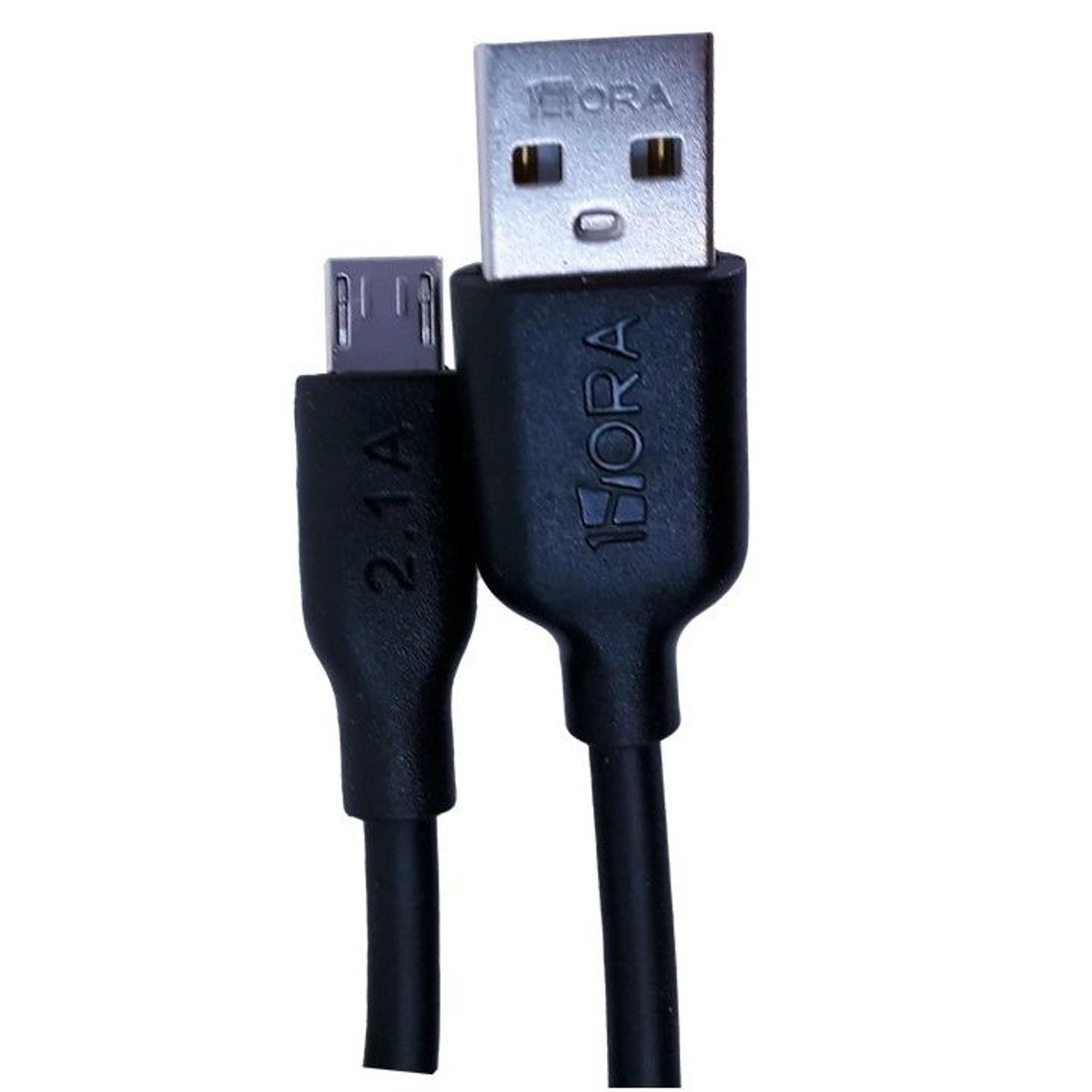 1 HORA - Cable de Carga y Datos 1HORA V8 2.1A a USB Cab236 Black