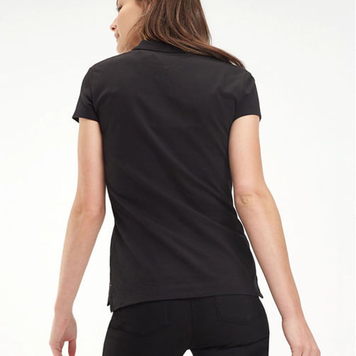 TOMMY HILFIGER - Polo Slim Negro Tommy Hilfiger