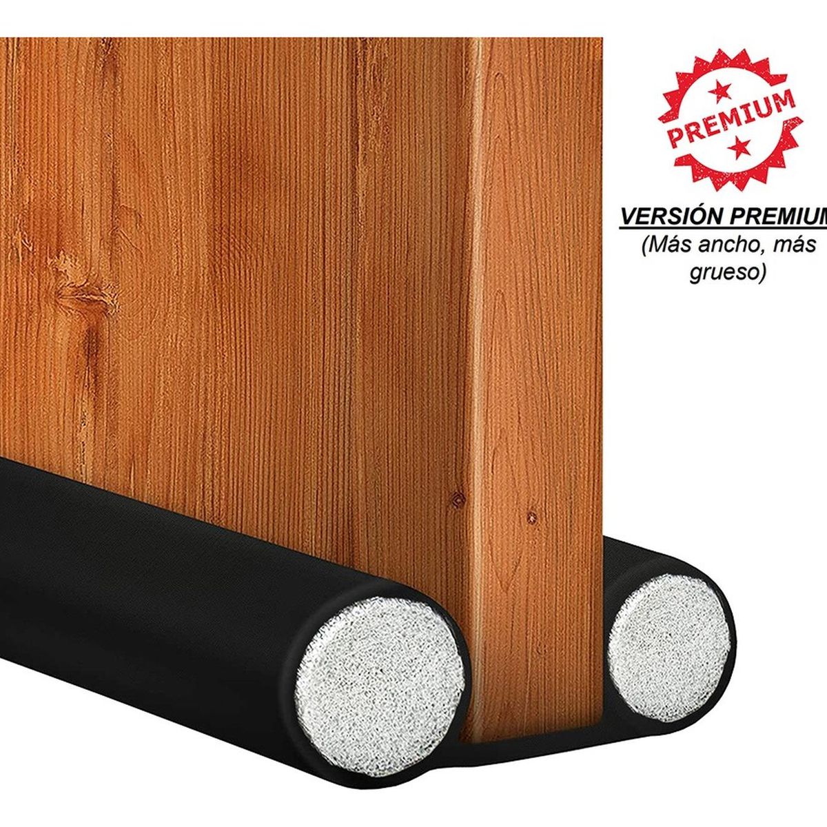 VELBROS - Tapon Puerta Burlete Polvo Sello Protecto Insecto Ruido Olor - Negro