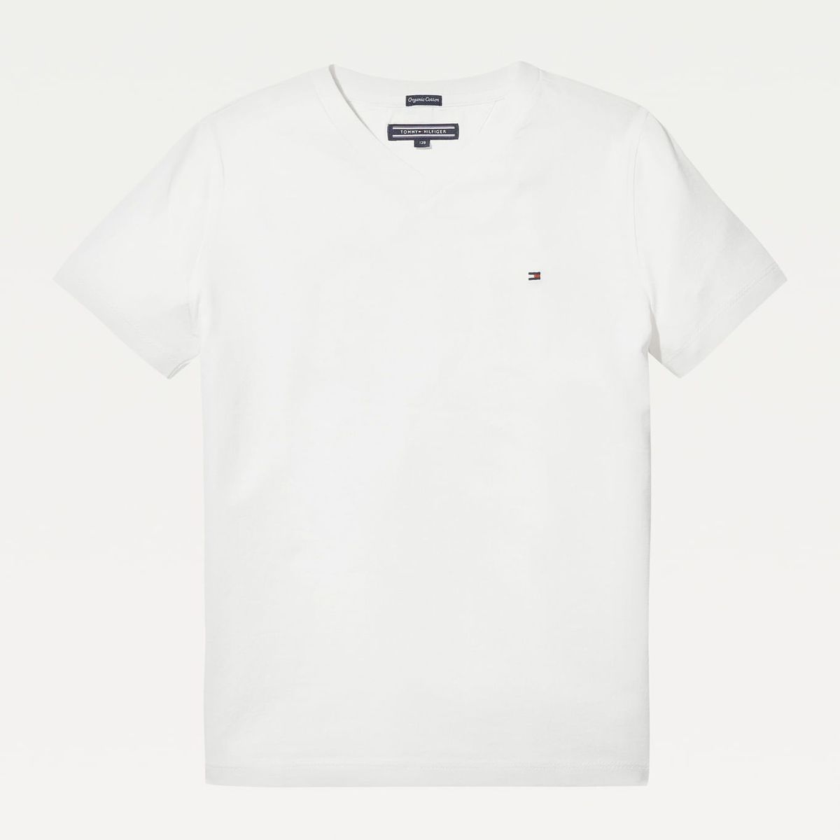 TOMMY HILFIGER - Camiseta Niño De Pico Y Algodón Orgánico Blanco Tommy Hilfiger