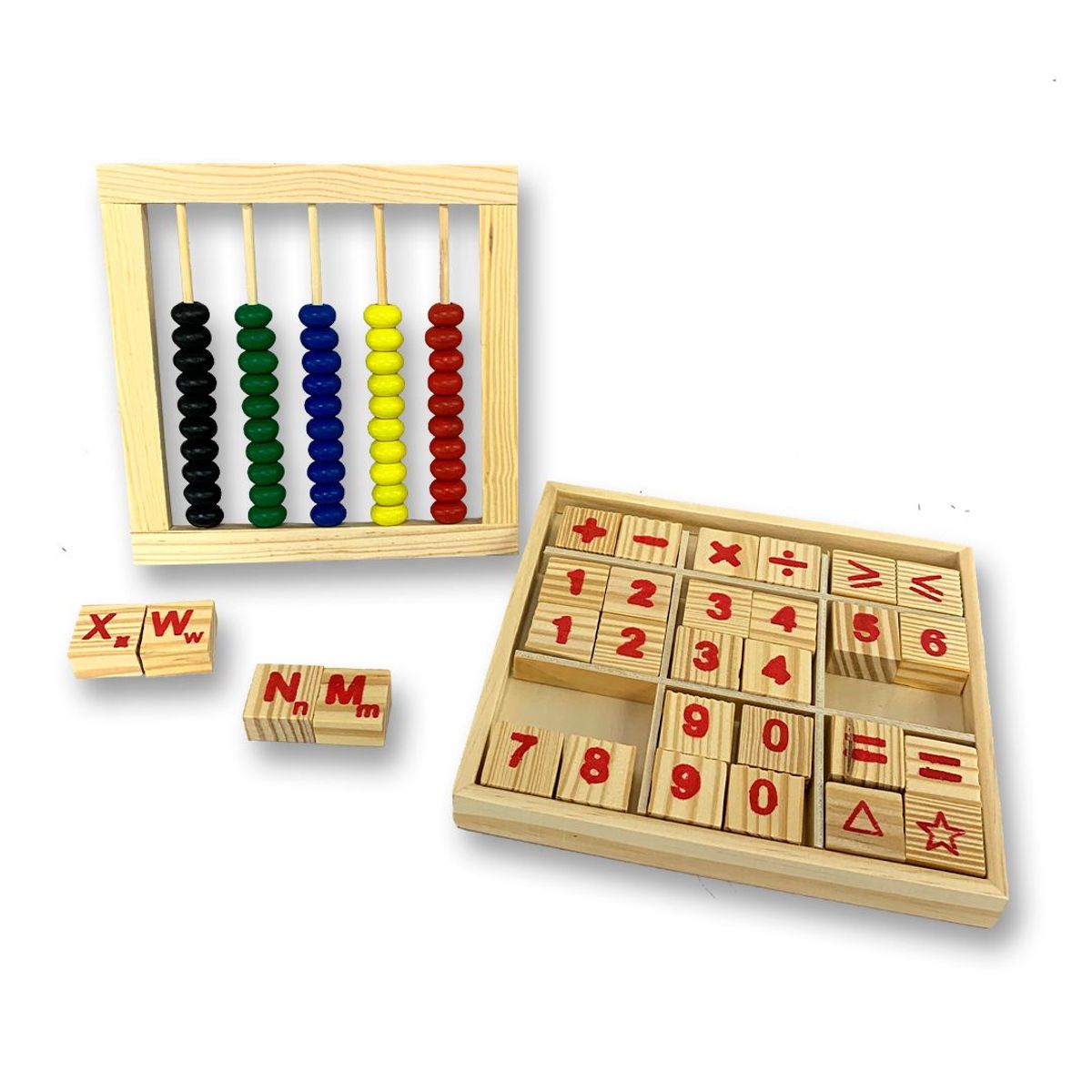 GENERAC - Juego Madera Didáctico Abaco Conteo Números.
