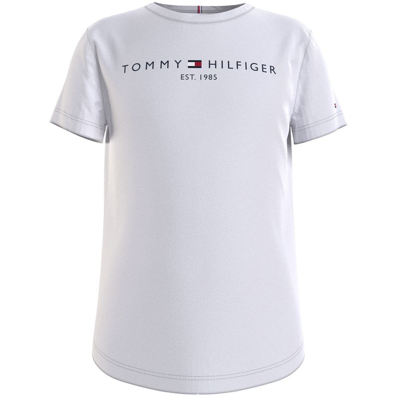 TOMMY HILFIGER - Camiseta Niña Essential Con Mangas Cortas Blanco Tommy Hilfiger