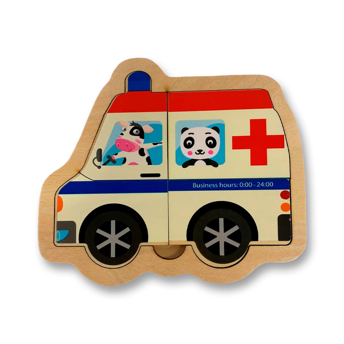 GENERICO - Rompecabezas De Ambulancia Didáctico Para Niños.