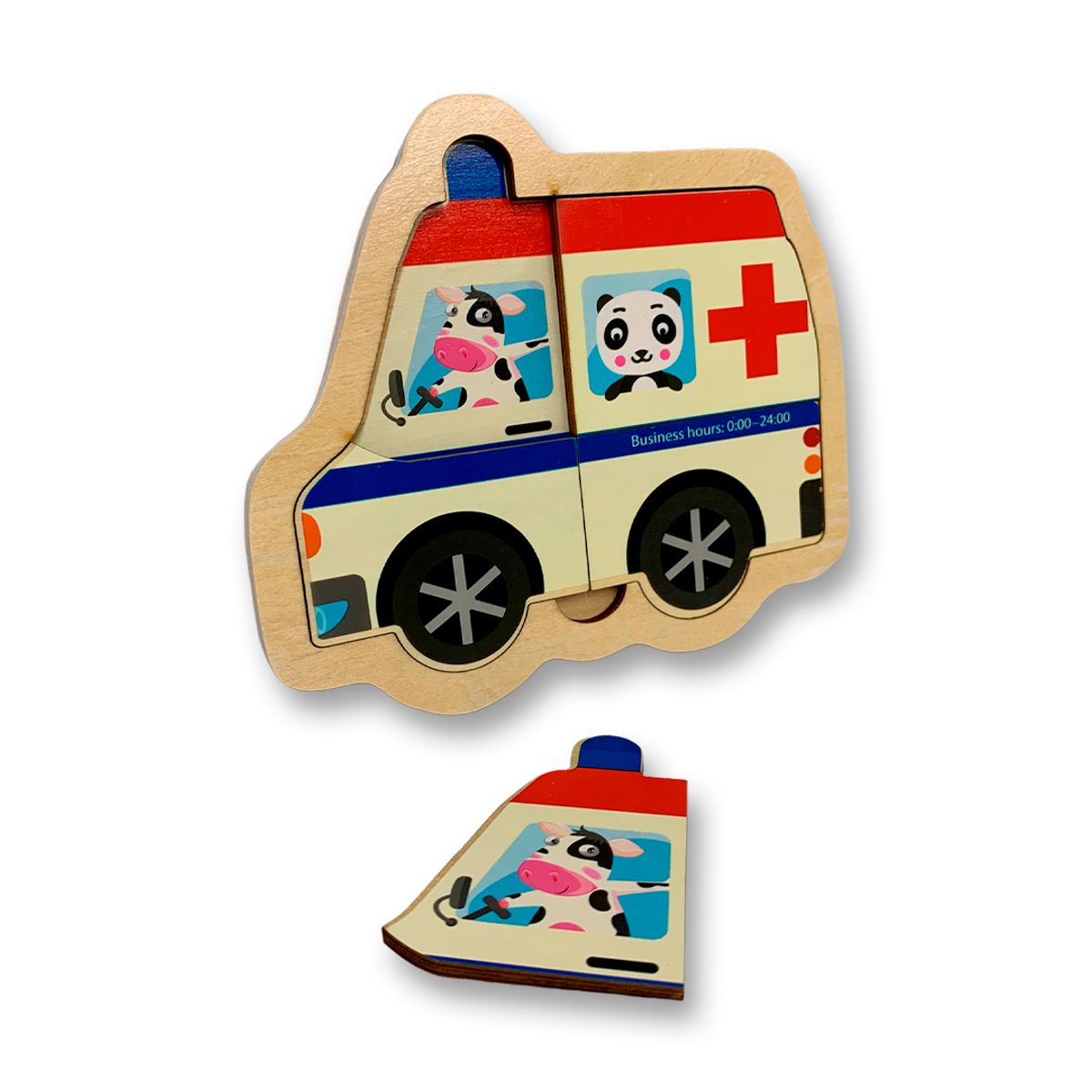 GENERICO - Rompecabezas De Ambulancia Didáctico Para Niños.