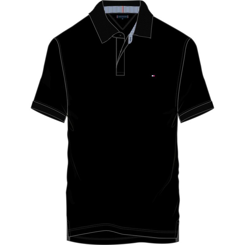 TOMMY HILFIGER - Polo 1985 De Corte Regular Hombre Negro Tommy Hilfiger