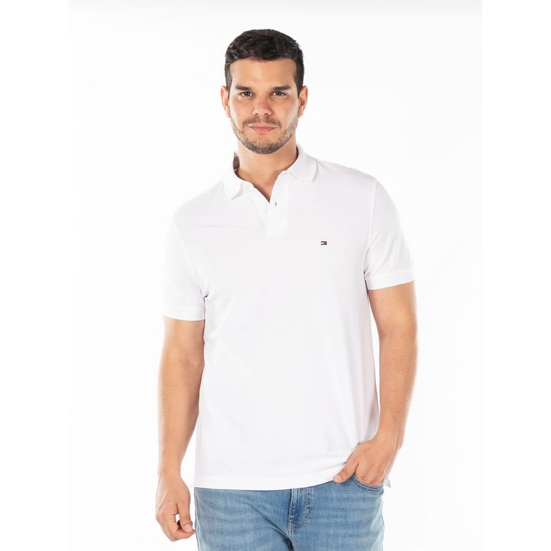 TOMMY HILFIGER - Polo 1985 De Corte Regular Hombre Blanco Tommy Hilfiger