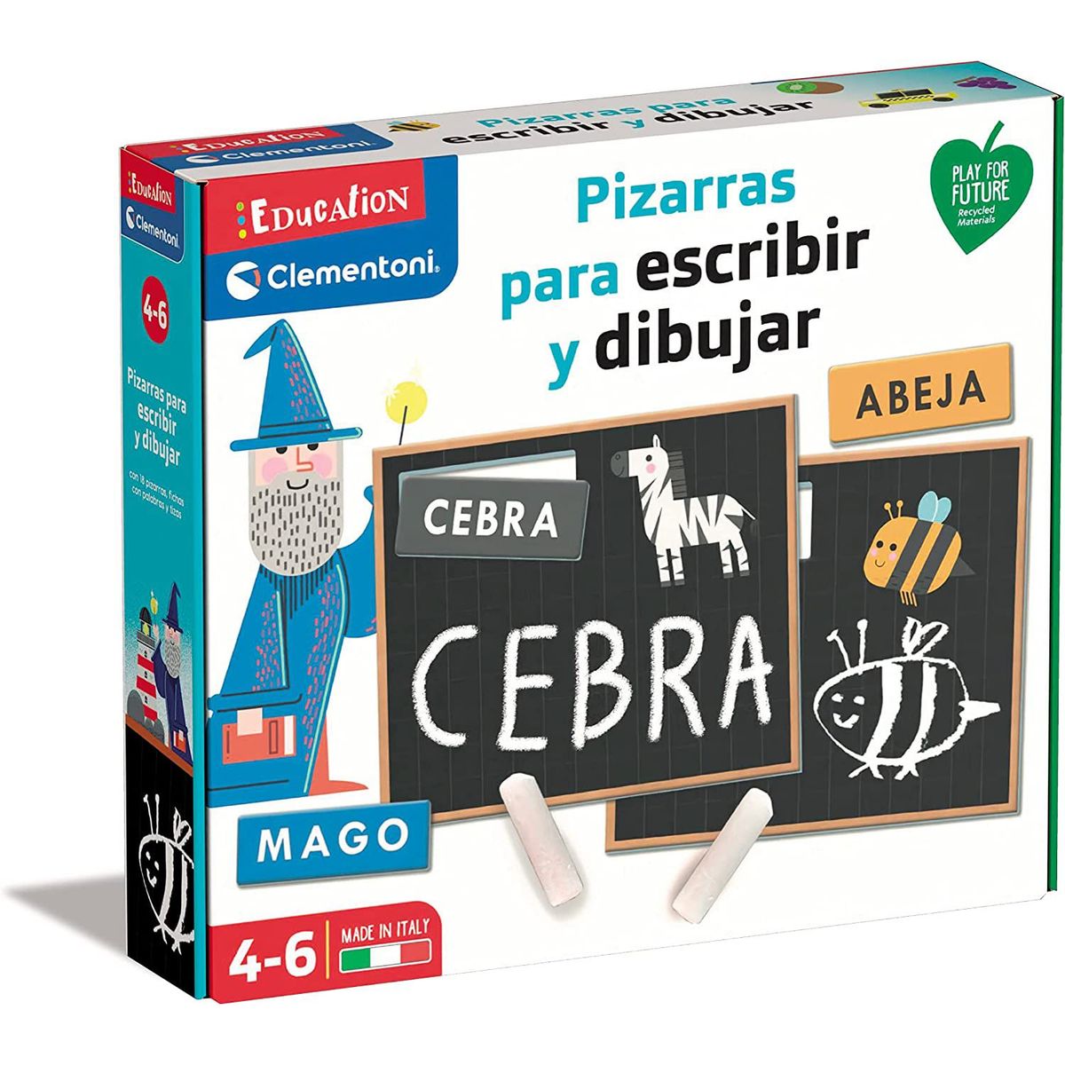 CLEMENTONI - Tablero Para Niños Aprende A Escribir Y Dibujar Montessori