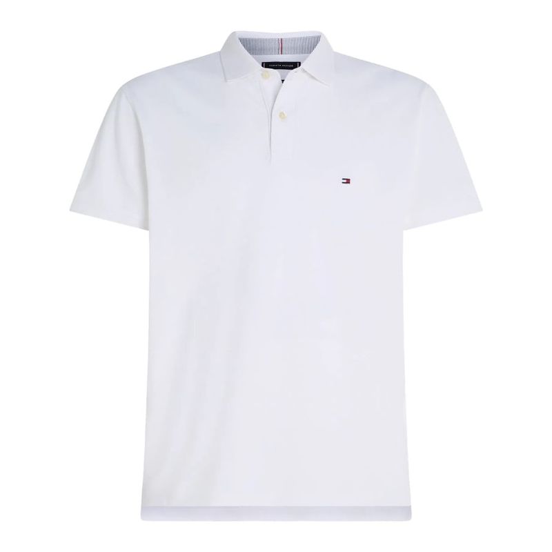 TOMMY HILFIGER - Polo Blanca Collection 1985 De Piqué Y Corte Slim Para Hombre Tommy Hilfiger