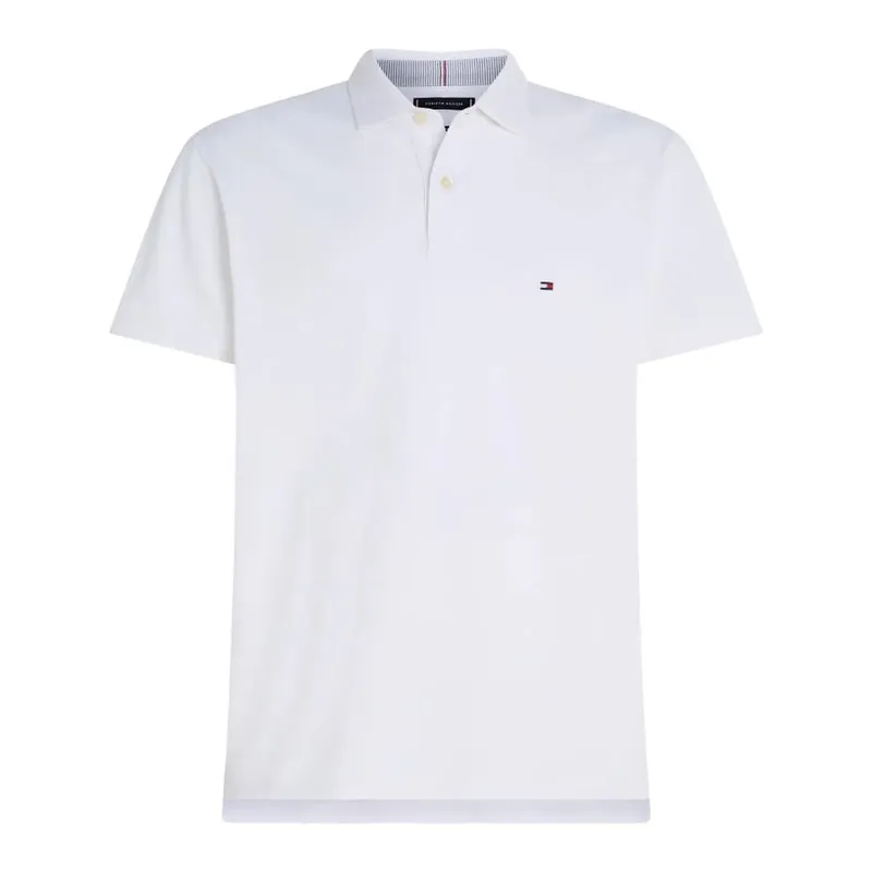 TOMMY HILFIGER - Polo Blanca Collection 1985 De Piqué Y Corte Slim Para Hombre Tommy Hilfiger