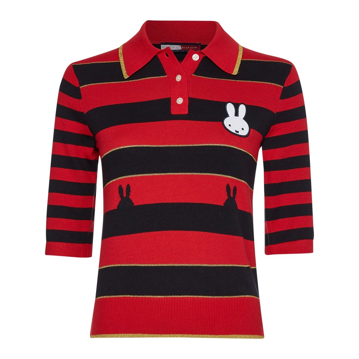 TOMMY HILFIGER - Polo De Rayas Th X Miffy Mujer Rojo Tommy Hilfiger