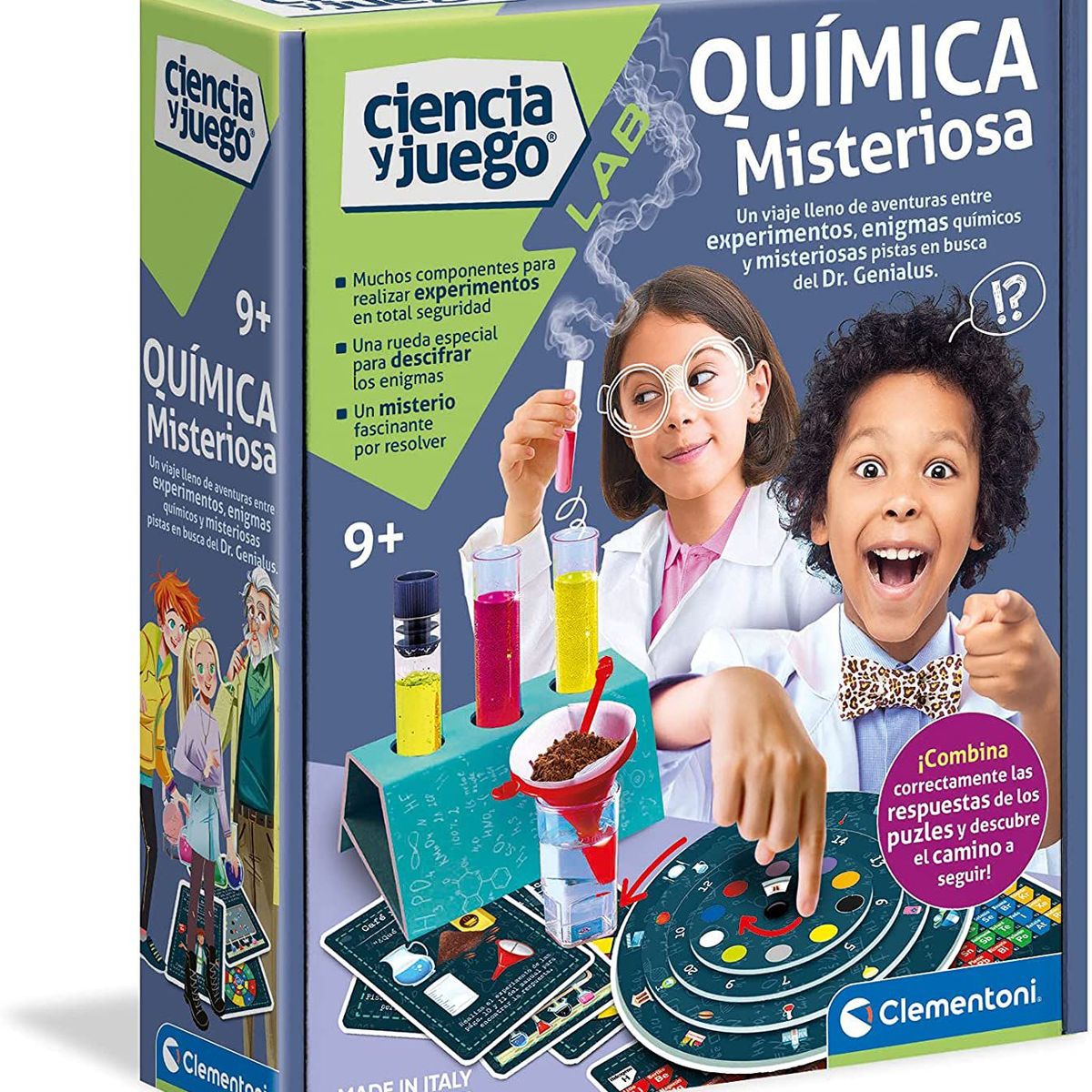 CLEMENTONI - Juego De Experimentos Quimica Y Reacciones Ciencia Stem Niño