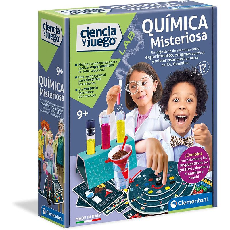 CLEMENTONI - Juego De Experimentos Quimica Y Reacciones Ciencia Stem Niño