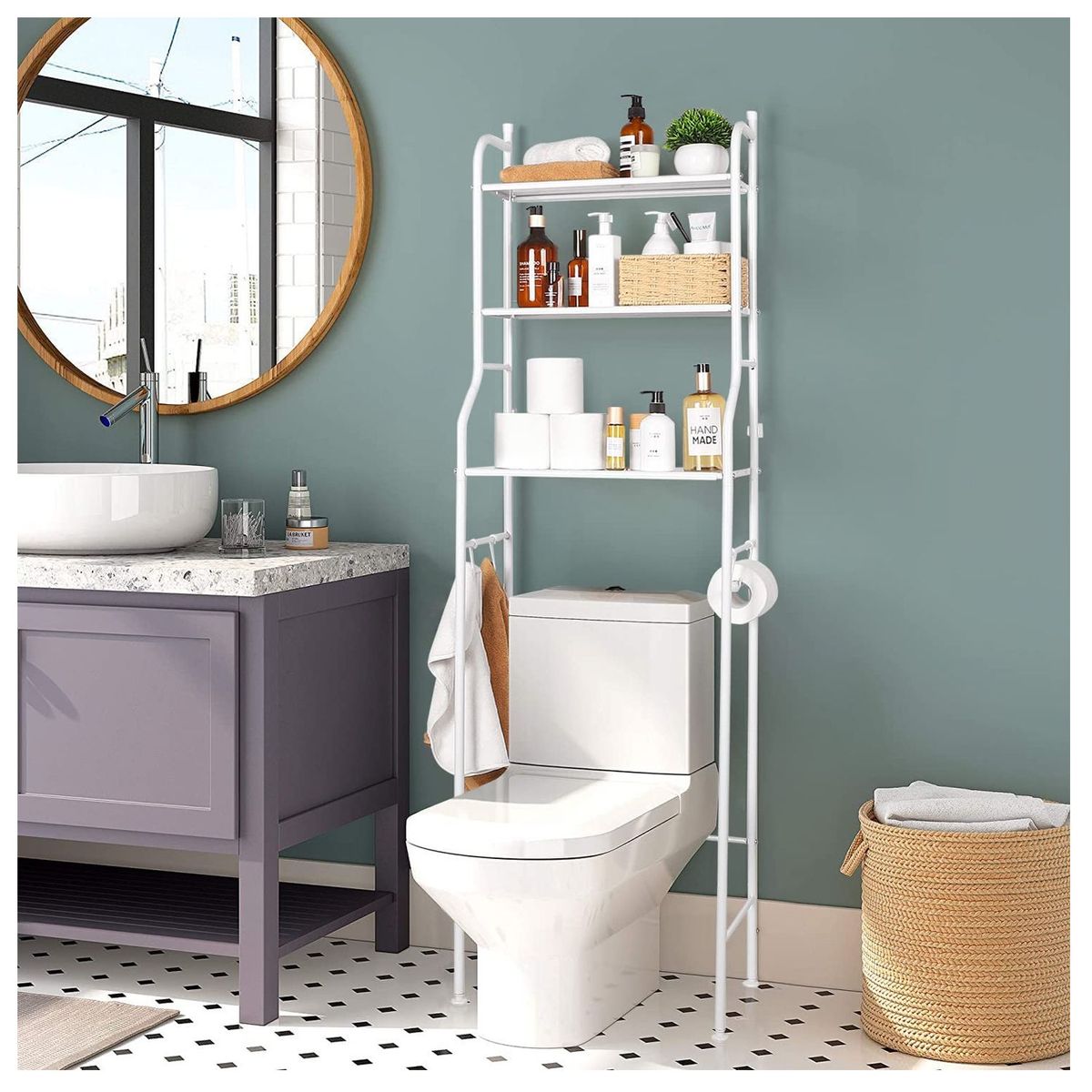 ONE PIXEL - Estante Organizador De Baño 3 Niveles Para Ahorrar Espacio ONE PIXEL