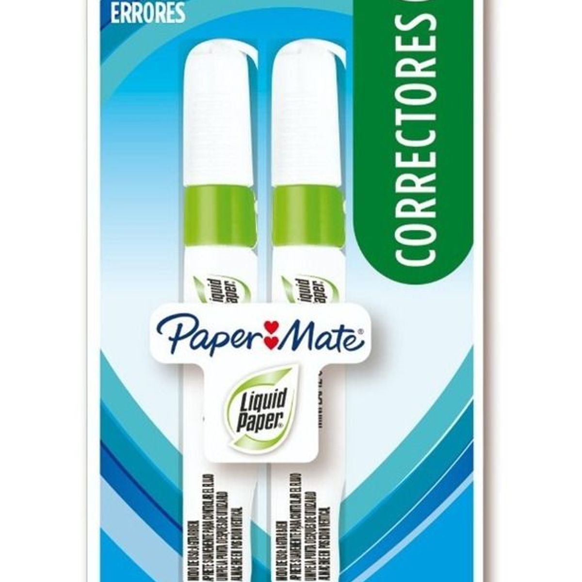 PAPER MATE - Lápiz Corrector Liquido Punta Fina Paper Mate 3.5ml X2