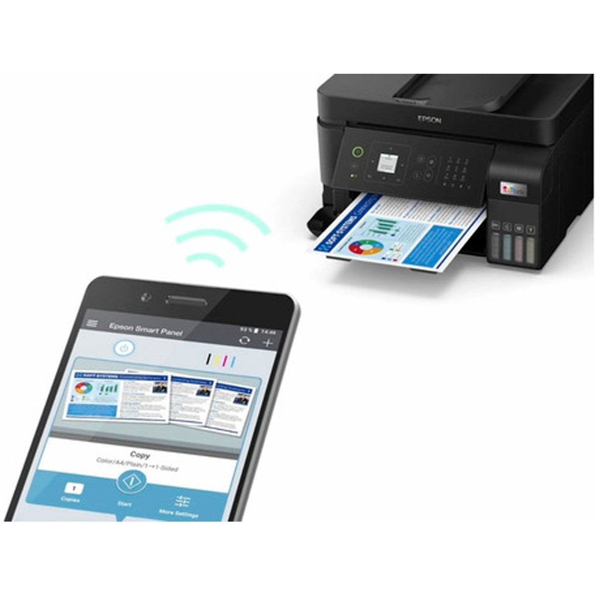 EPSON - Impresora Multifuncional Epson L5590 Wifi Ecotank Pantalla