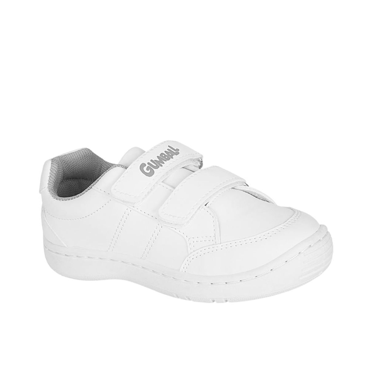 GUMBALL - Tenis colegial - escolar Deportivo Unisex gumball  papu velcro 23 Blanco