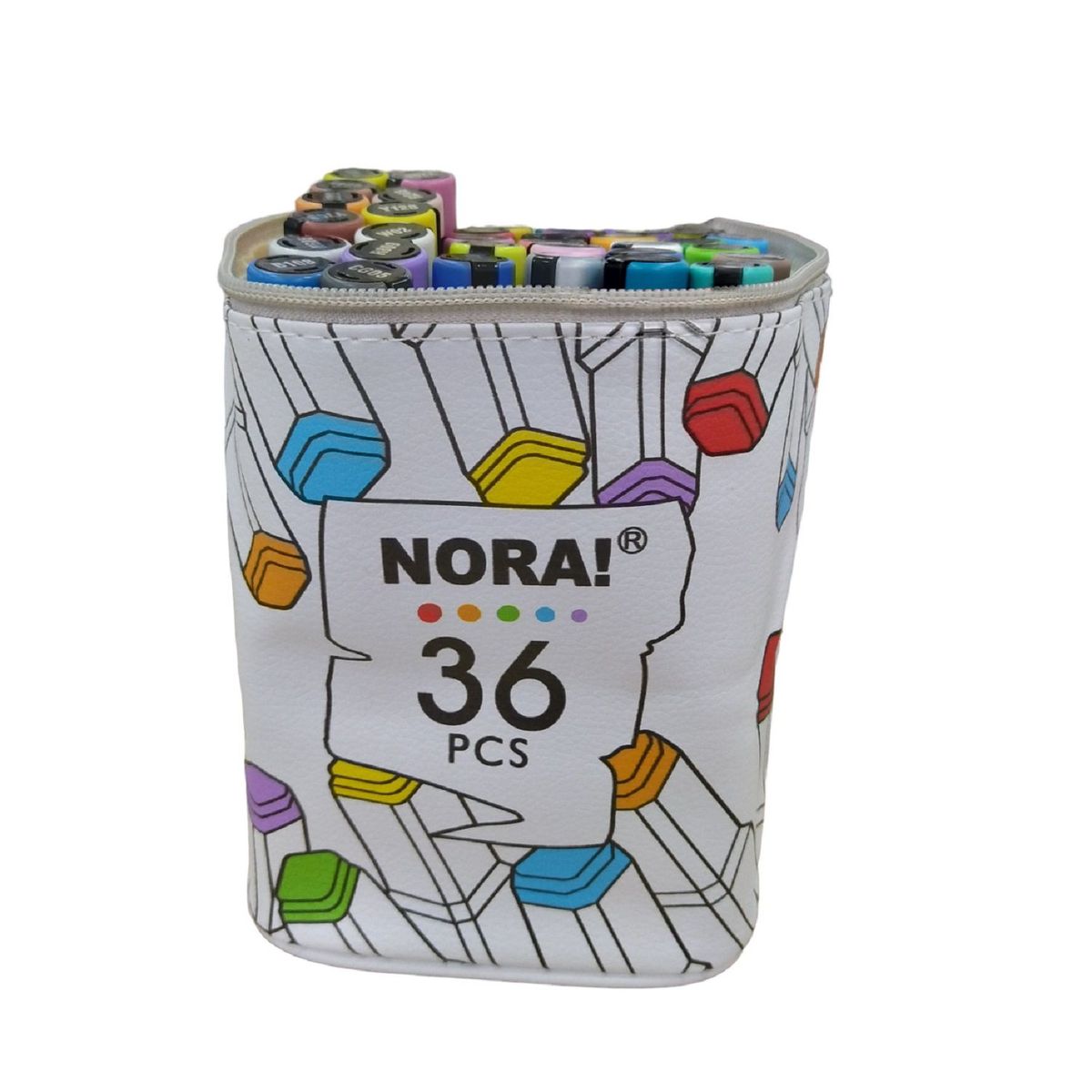 NORA - Estuche Marcador Acrilico X 36 Und. Ref Nora