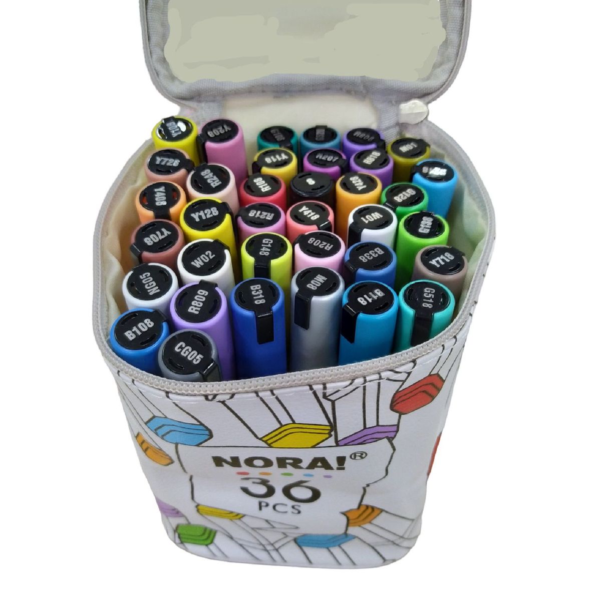 NORA - Estuche Marcador Acrilico X 36 Und. Ref Nora