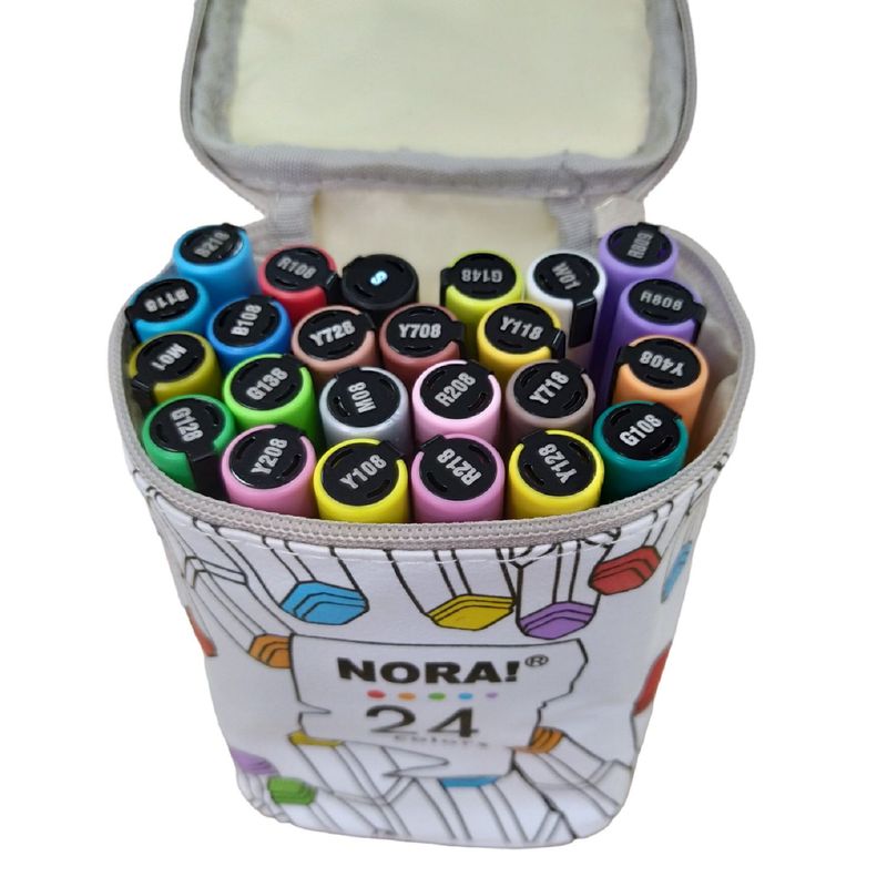 NORA - Estuche Marcador Acrilico X 24 Und. Ref Nora