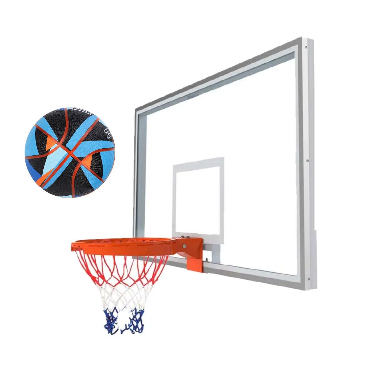 ZOOM SPORT - Balon de Baloncesto N° 7 Azul-Naranja Zoom Sports
